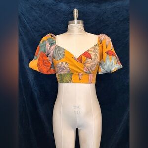 Flattering Cropped V-Neck Blouse